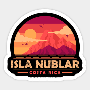 Visit Isla Nublar - The best place for dinosaur lovers Sticker